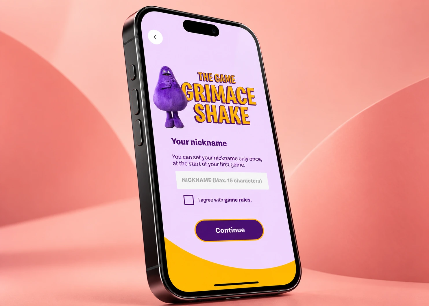 McDonald's Grimace Mobile Game