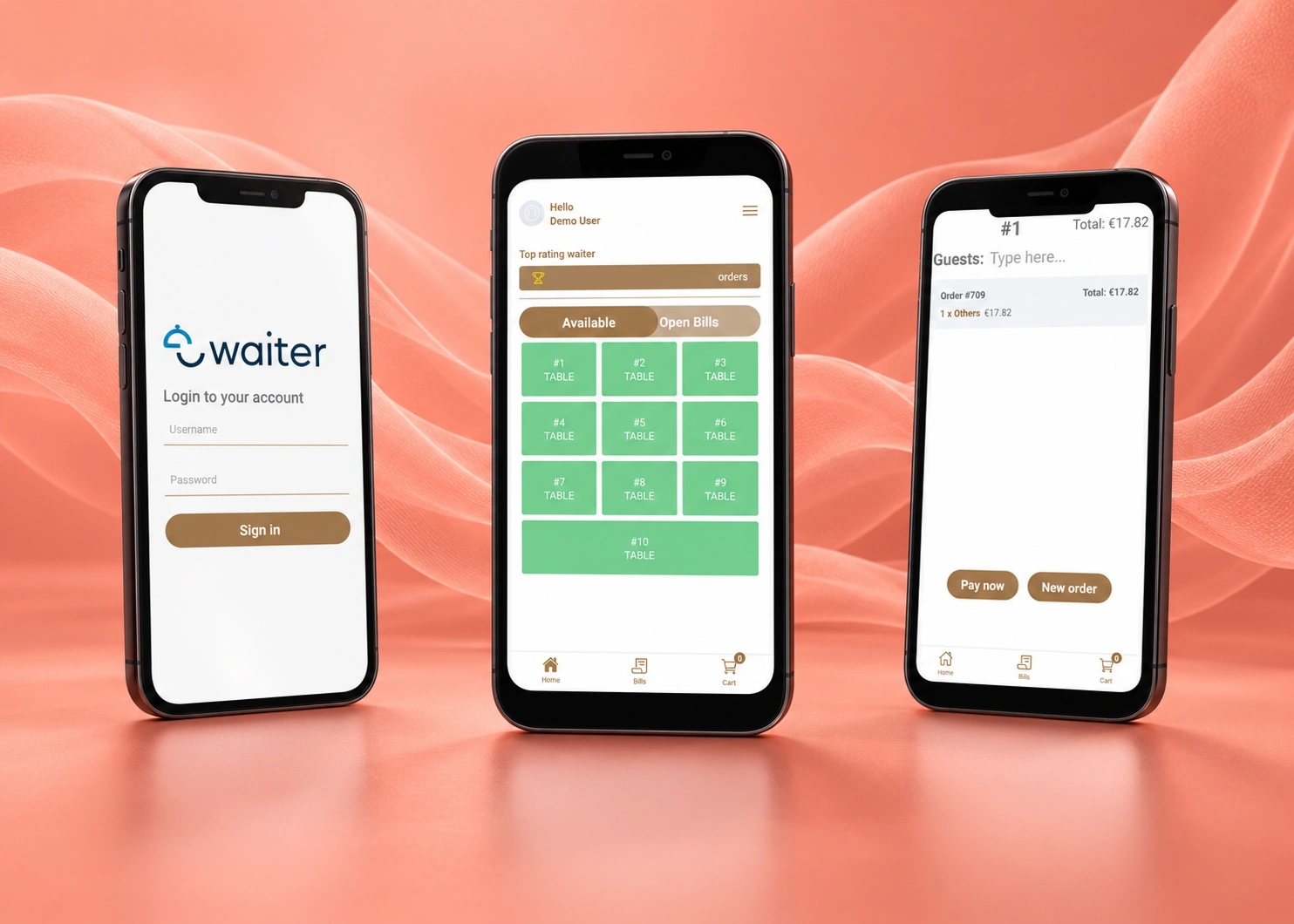 Nina Waiter Mobile App