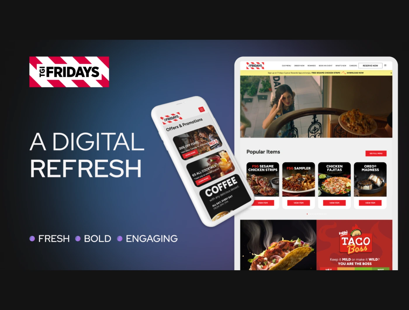 Elevating TGI Fridays Cyprus: A Digital Refresh with Ideaseven