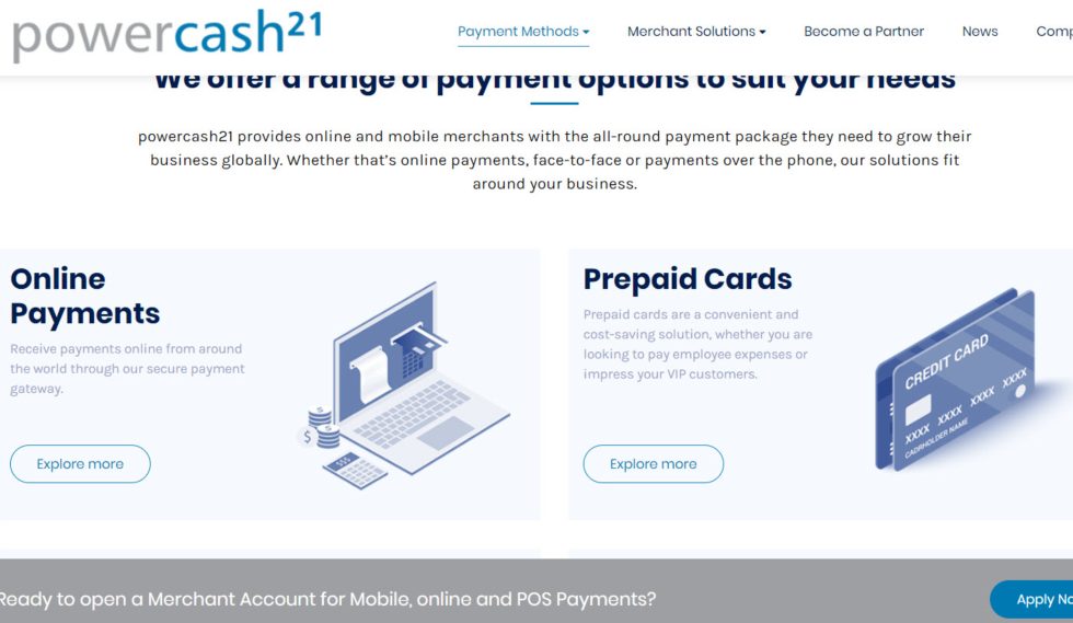 Powercash21 Payment Methods