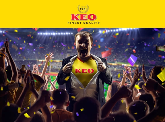 KEO beer mobile game website